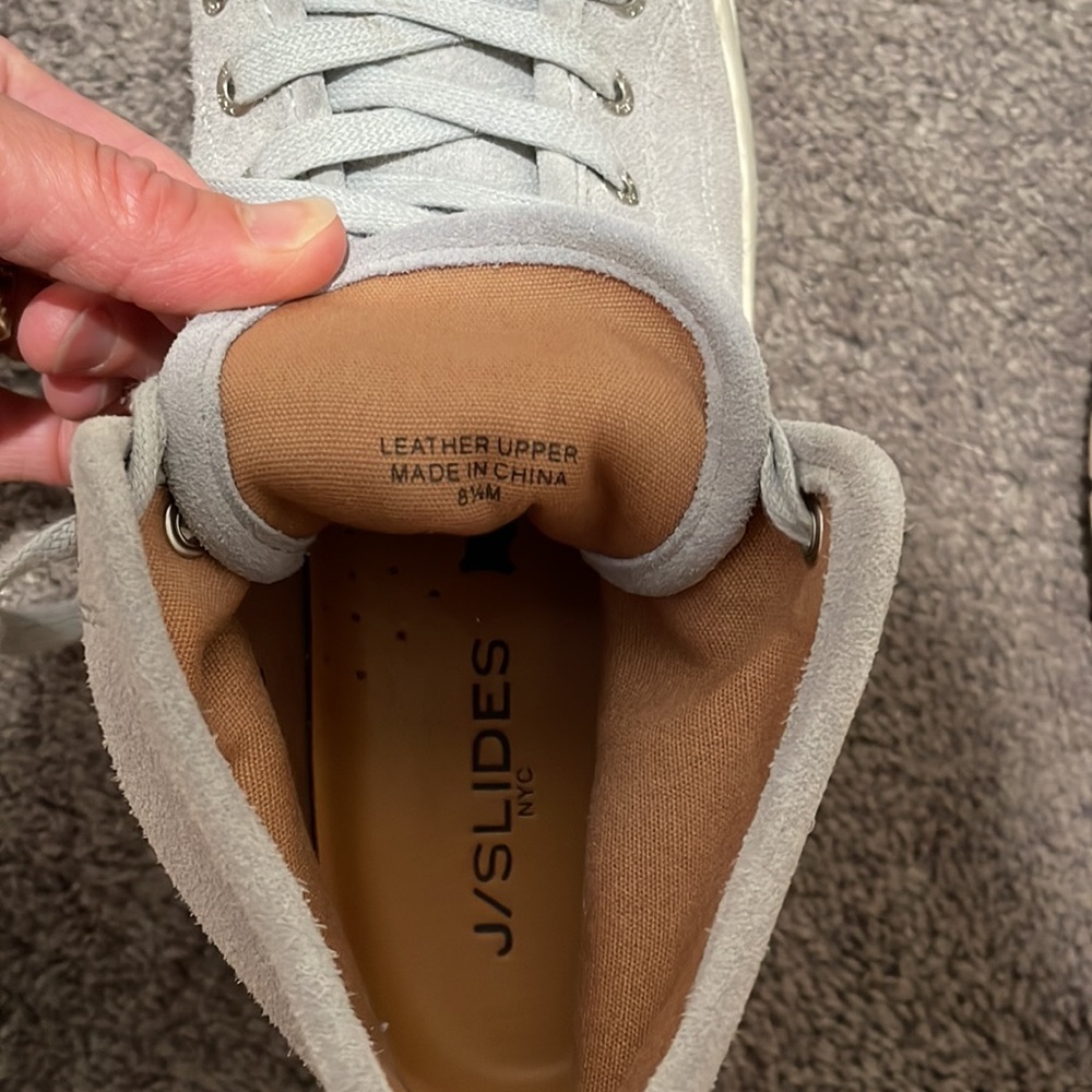 Platform suede sneakers. J/slides NYC size 8.5 - Picture 5 of 9